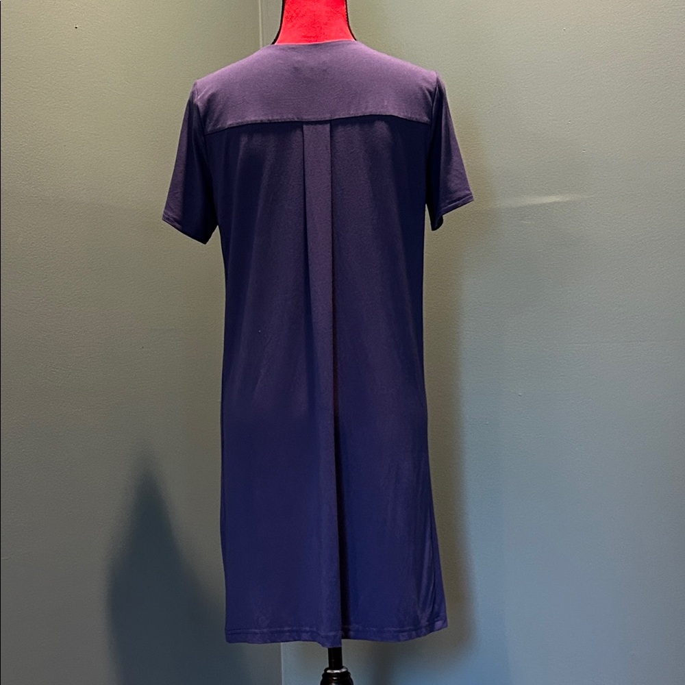 J. Jill Casual Purple T-Shirt Dress Size Small - Picture 6 of 13